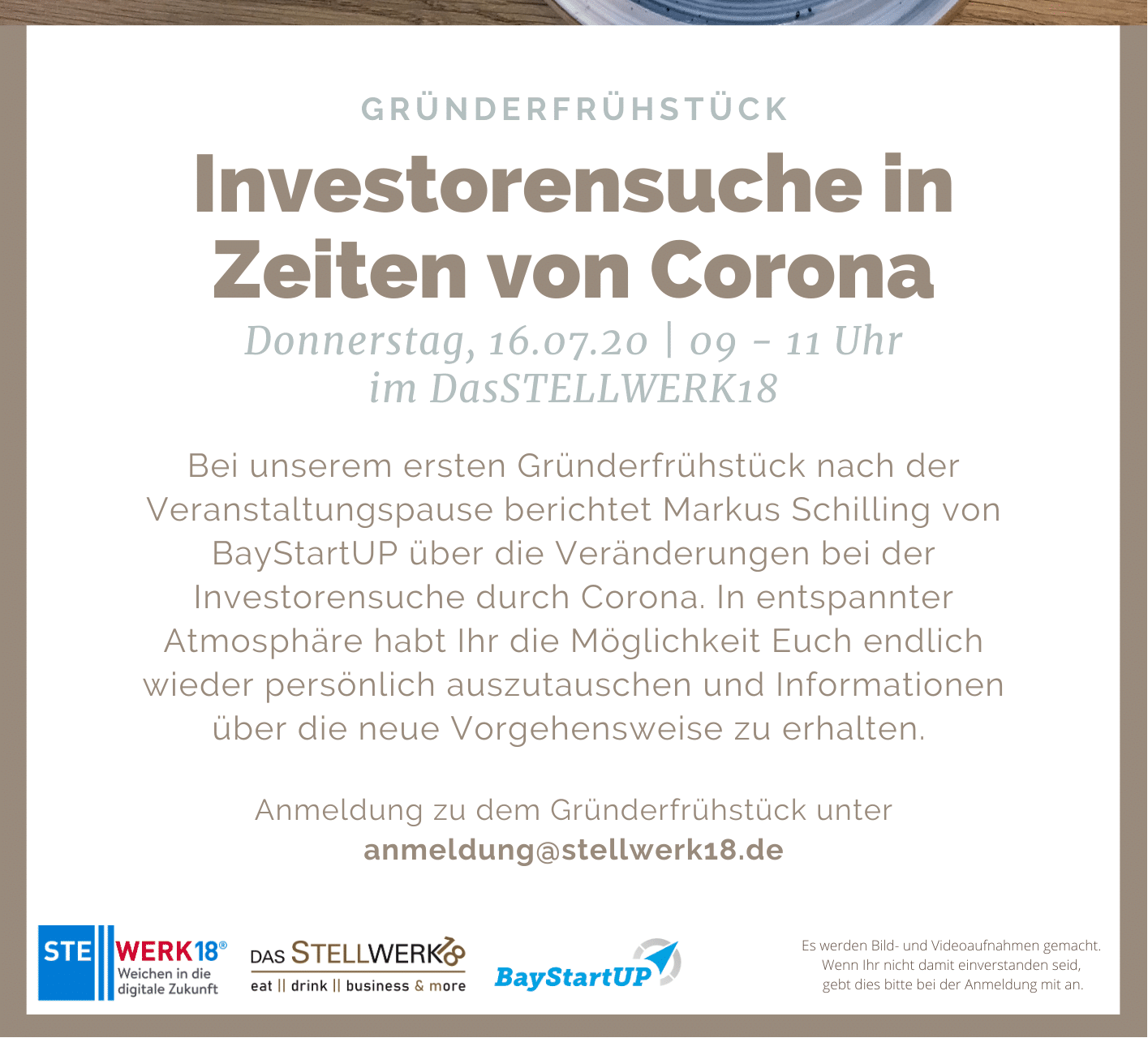 Einladung Gründerfrühstück e1593683383925 - INTERN: Gründerfrühstück - Investorensuche in Zeiten von Corona