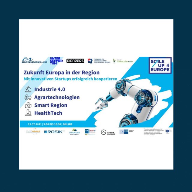 Scaleup4Europe: Zukunft Europa in der Region Sclae4Europe - Scaleup4Europe: Zukunft Europa in der Region
