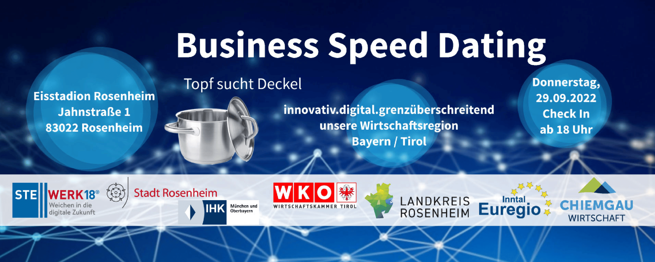 Headerneu gross 29.Sept .2022 1 - Business Speed Dating im Eisstadion Rosenheim