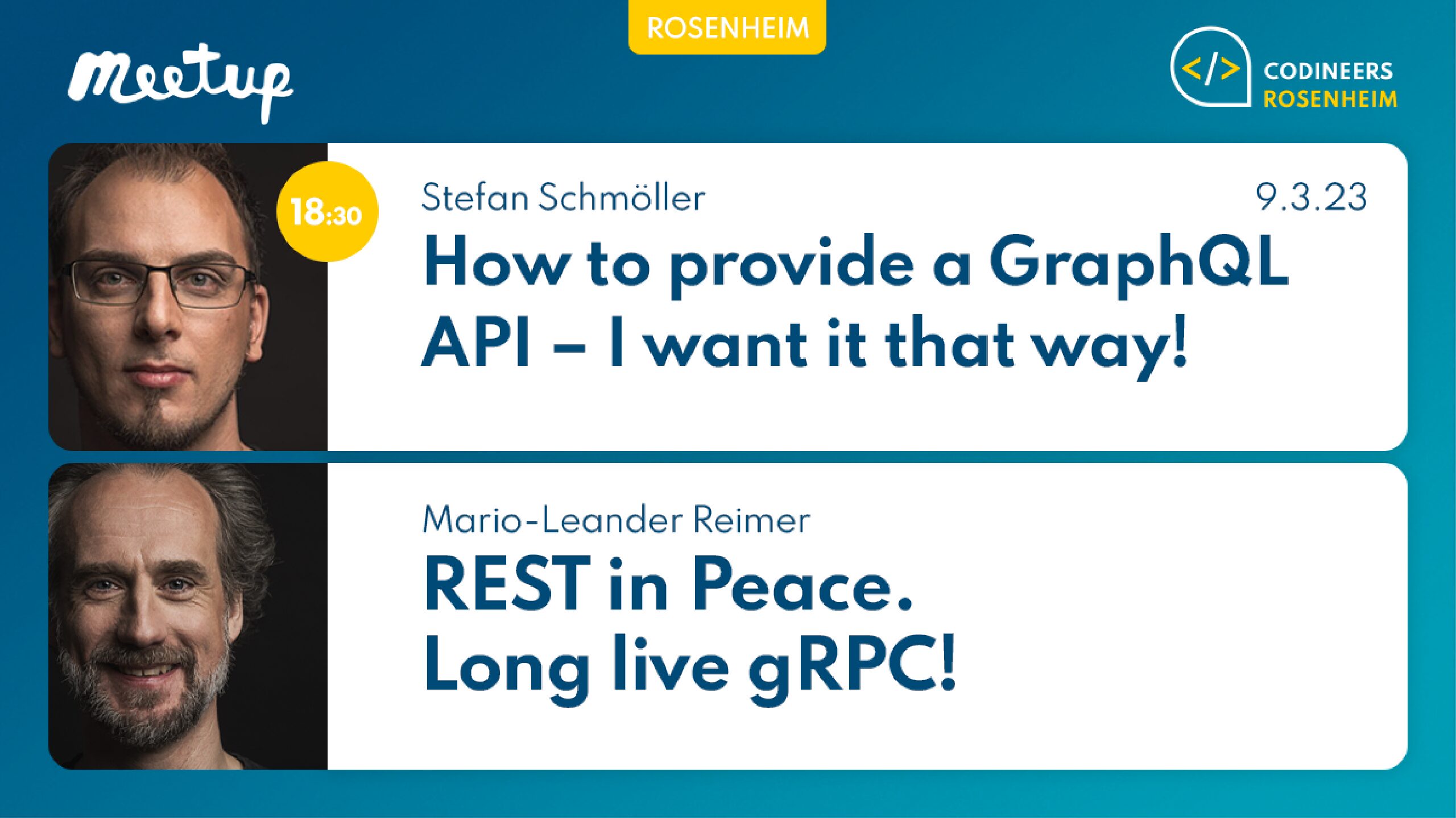 REST – Das Ende der Fahnenstange? Ein Blick auf Moderne API-Technologien VA Codineers Meetup REST 20230309 pdf - REST – Das Ende der Fahnenstange? Ein Blick auf Moderne API-Technologien