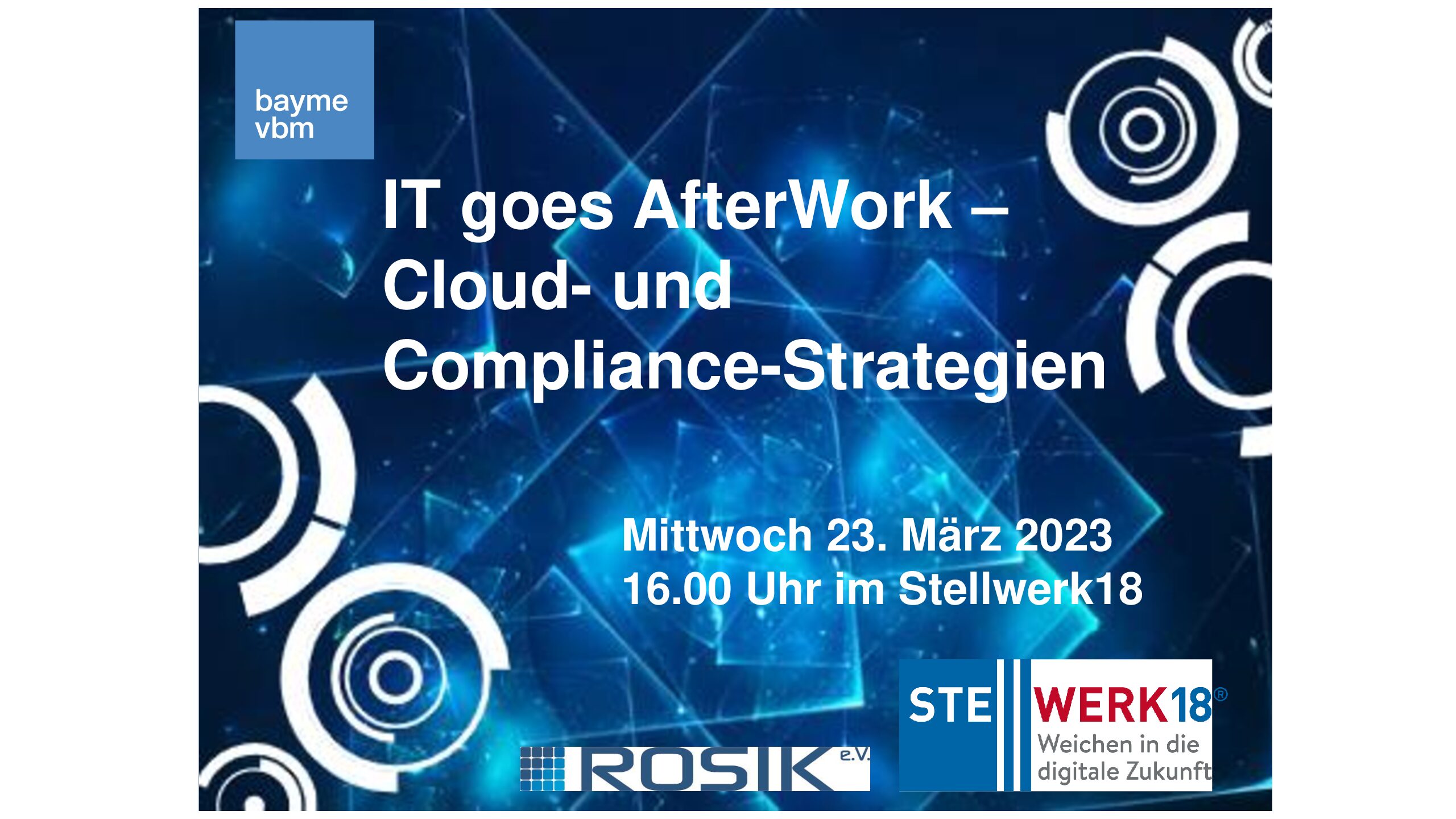 VA Bild IT goes Afterwork 20230323  pdf - IT goes AfterWork – Cloud- und Compliance-Strategien