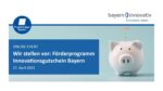 VA Bild Innovationsgutschein 20230427 pdf 150x84 - Wir stellen vor: Förderprogramm Innovationsgutschein Bayern