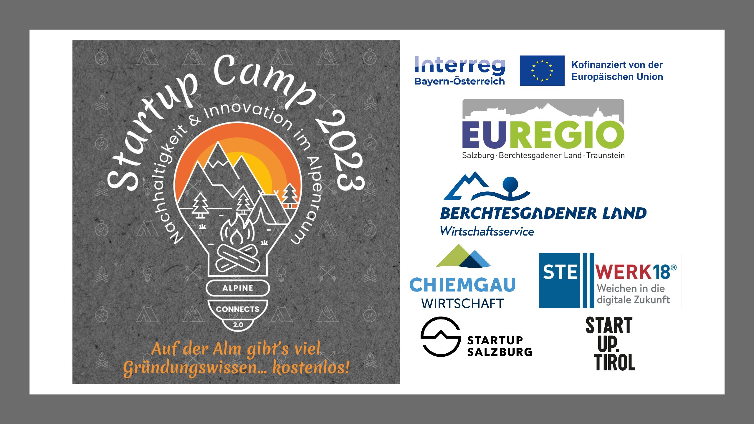 VA Bild Startup Camp 2023 pdf - Startup Camp „Alpine Connects“ 2.0: Nachhaltigkeit & Innovation im Alpenraum