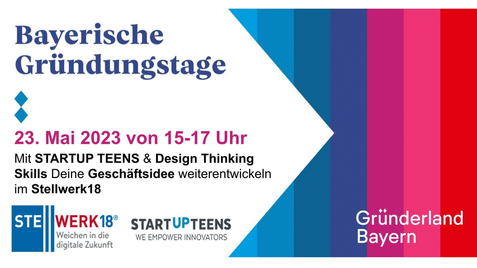 STARTUPTEENS Workshop TdoT - Mit STARTUP TEENS & Design Thinking Skills Deine Geschäftsidee weiterbringen